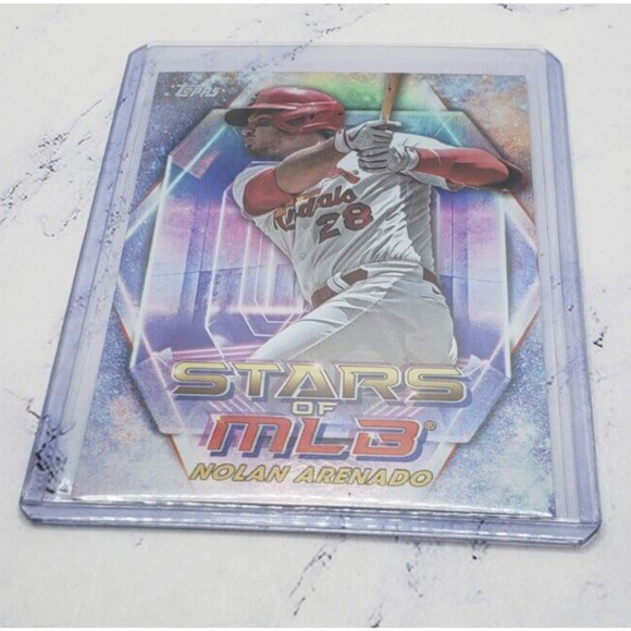 2023 Topps Series 1 Stars Of MLB #SMLB-1 Nolan Arenado St Louis Cardinals - Picture 3 of 4